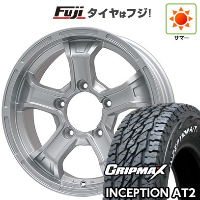 ジムニー 夏タイヤ ホイール4本セット 175/80R16 グリップマックス インセプション A/TII RWL(限定) ビッグウエイ B-MUD K(シルバー) 16インチ