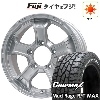 ジムニー 夏タイヤ ホイール4本セット 185/85R16 グリップマックス マッドレイジR/T MAX RWL(限定) ビッグウエイ B-MUD K(シルバー) 16インチ