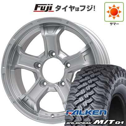 ジムニー 夏タイヤ ホイール4本セット 185/85R16 ファルケン ワイルドピーク M/T01 ビッグウエイ B-MUD K(シルバー) 16インチ
