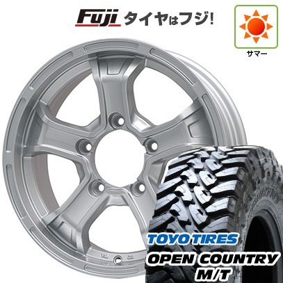ジムニー 夏タイヤ ホイール4本セット 195/80R16 トーヨー オープンカントリー M/T ビッグウエイ B-MUD K(シルバー) 16インチ