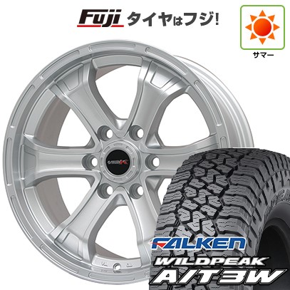 プラド/ハイラックス/トライトン(GSR) 夏タイヤ ホイール4本セット 265/65R17 ファルケン ワイルドピーク A/T3W ビッグウエイ B-MUD K(シルバー) トヨタ車専用 17インチ