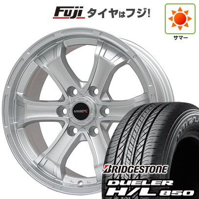プラド/ハイラックス/トライトン(GSR) 夏タイヤ ホイール4本セット 265/65R17 ブリヂストン デューラー H/L850 ビッグウエイ B-MUD K(シルバー) トヨタ車専用 17インチ