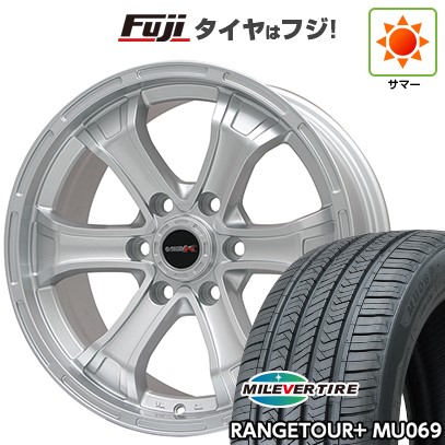 プラド/ハイラックス/トライトン(GSR) 夏タイヤ ホイール4本セット 265/65R17 ミレバー レンジツアープラスMU069(限定) ビッグウエイ B-MUD K(シルバー) トヨタ車専用 17インチ