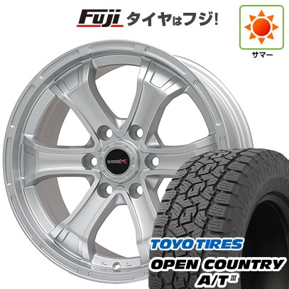 プラド/ハイラックス/トライトン(GSR) 夏タイヤ ホイール4本セット 265/65R17 トーヨー オープンカントリー A/T III RBL ビッグウエイ B-MUD K(シルバー) トヨタ車専用 17インチ