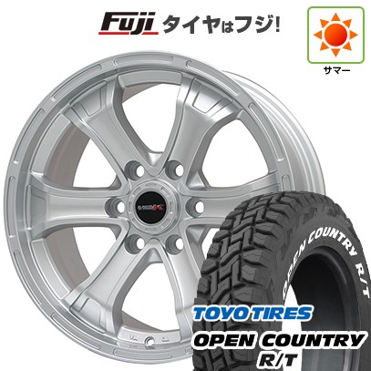 プラド/ハイラックス/トライトン(GSR) 夏タイヤ ホイール4本セット 265/65R17 トーヨー オープンカントリー R/T RWL/RBL ビッグウエイ B-MUD K(シルバー) トヨタ車専用 17インチ