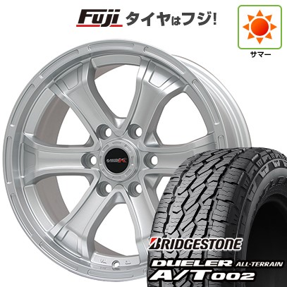 プラド/ハイラックス/トライトン 夏タイヤ ホイール４本セット 265/60R18 ブリヂストン デューラー A/T002 RBL ビッグウエイ B-MUD K(シルバー) トヨタ車専用 18インチ