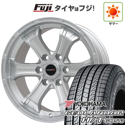 プラド/ハイラックス/トライトン 夏タイヤ ホイール4本セット 265/60R18 ヨコハマ ジオランダー H/T G056 ビッグウエイ B-MUD K(シルバー) トヨタ車専用 18インチ