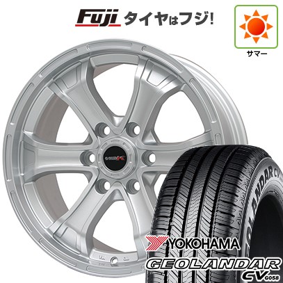 プラド/ハイラックス/トライトン 夏タイヤ ホイール4本セット 265/60R18 ヨコハマ ジオランダー CV G058 ビッグウエイ B-MUD K(シルバー) トヨタ車専用 18インチ