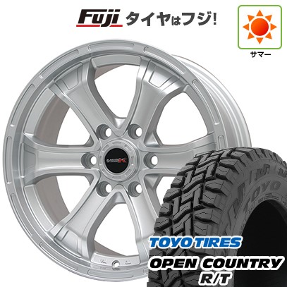 プラド/ハイラックス/トライトン 夏タイヤ ホイール4本セット 265/60R18 トーヨー オープンカントリー R/T RBL ビッグウエイ B-MUD K(シルバー) トヨタ車専用 18インチ