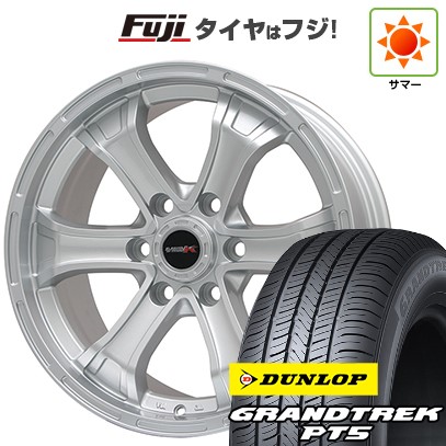プラド/ハイラックス/トライトン(GSR) 夏タイヤ ホイール4本セット 265/65R17 ダンロップ グラントレック PT5 ビッグウエイ B-MUD K(シルバー) トヨタ車専用 17インチ