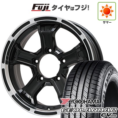 ジムニーシエラ/ジムニーノマド 夏タイヤ ホイール4本セット 195/80R15 ヨコハマ ジオランダー CV G058 ビッグウエイ B-MUD K(グロスブラックリムポリッシュ) 15インチ