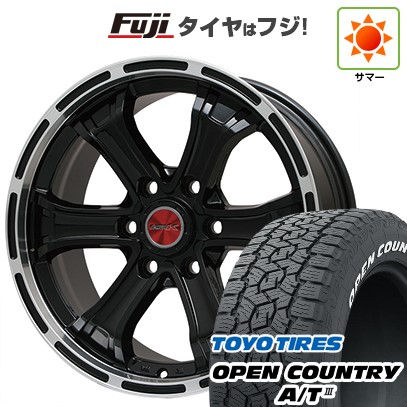 プラド/ハイラックス/トライトン 夏タイヤ ホイール4本セット 265/60R18 トーヨー オープンカントリー A/T III RWL/RBL ビッグウエイ B-MUD K(グロスブラックリムポリッシュトヨタ用 18インチ