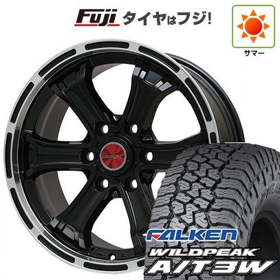 プラド/ハイラックス/トライトン(GSR) 夏タイヤ ホイール4本セット 265/65R17 ファルケン ワイルドピーク A/T3W ビッグウエイ B-MUD K(グロスブラックリムポリッシュトヨタ用 17インチ