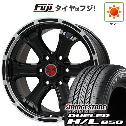 プラド/ハイラックス/トライトン(GSR) 夏タイヤ ホイール4本セット 265/65R17 ブリヂストン デューラー H/L850 ビッグウエイ B-MUD K(グロスブラックリムポリッシュトヨタ用 17インチ