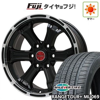 プラド/ハイラックス/トライトン(GSR) 夏タイヤ ホイール4本セット 265/65R17 ミレバー レンジツアープラスMU069（限定） ビッグウエイ B-MUD K(グロスブラックリムポリッシュトヨタ用 17インチ