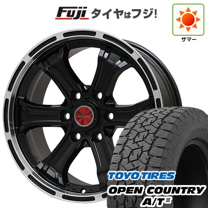 プラド/ハイラックス/トライトン(GSR) 夏タイヤ ホイール4本セット 265/65R17 トーヨー オープンカントリー A/T III RBL ビッグウエイ B-MUD K(グロスブラックリムポリッシュトヨタ用 17インチ