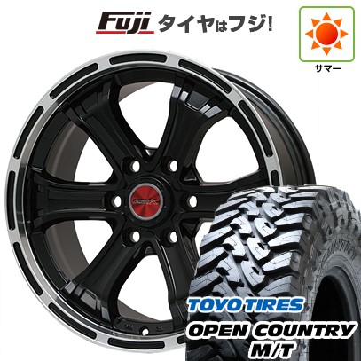 プラド/ハイラックス 夏タイヤ ホイール4本セット 265/70R17 トーヨー オープンカントリー M/T ビッグウエイ B-MUD K(グロスブラックリムポリッシュトヨタ用 17インチ