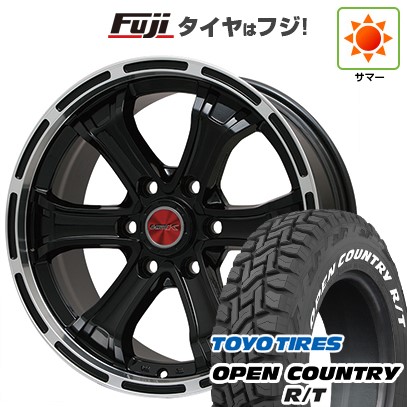 プラド/ハイラックス/トライトン(GSR) 夏タイヤ ホイール4本セット 265/65R17 トーヨー オープンカントリー R/T RWL/RBL ビッグウエイ B-MUD K(グロスブラックリムポリッシュトヨタ用 17インチ