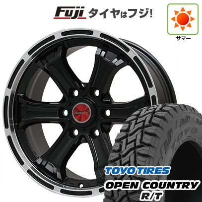 プラド/ハイラックス/トライトン 夏タイヤ ホイール4本セット 265/60R18 トーヨー オープンカントリー R/T RBL ビッグウエイ B-MUD K(グロスブラックリムポリッシュトヨタ用 18インチ