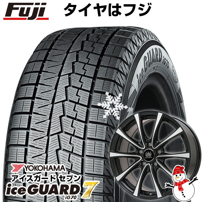 【新品】フリード 5穴/114 スタッドレスタイヤ ホイール4本セット 185/65R15 ヨコハマ アイスガード7 セブンIG70 プレミックス アマルフィV Jr 15インチ(送料無料)
