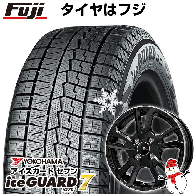 【新品】ルーミー・パッソ・ジャスティ・トール スタッドレスタイヤ ホイール4本セット 165/65R14 ヨコハマ アイスガード7 セブンIG70 ブランドルライン レツィオ 14インチ(送料無料)
