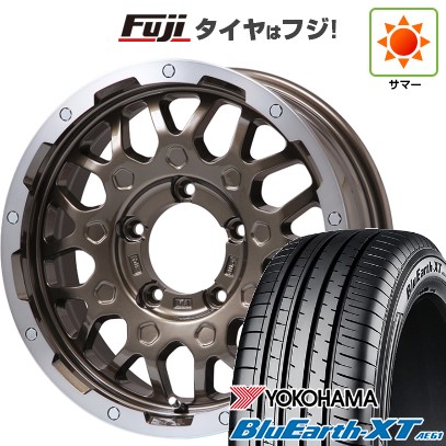 【新品】ジムニーシエラ 夏タイヤ ホイール4本セット 215/70R16 ヨコハマ ブルーアース XT AE61 レアマイスター LMG MS-9W ブロンズリムポリッシュ 16インチ