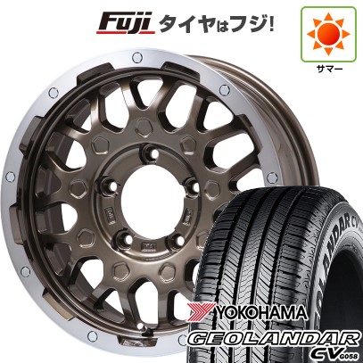 【新品】ジムニーシエラ 夏タイヤ ホイール4本セット 215/70R16 ヨコハマ ジオランダー CV G058 レアマイスター LMG MS-9W ブロンズリムポリッシュ 16インチ