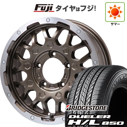 【新品】ジムニーシエラ 夏タイヤ ホイール4本セット 215/70R16 ブリヂストン デューラー H/L850 レアマイスター LMG MS-9W ブロンズリムポリッシュ 16インチ
