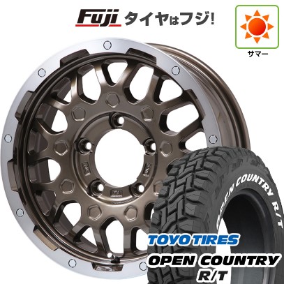 【新品】ジムニーシエラ 夏タイヤ ホイール4本セット 215/70R16 トーヨー オープンカントリー R/T RBL レアマイスター LMG MS-9W ブロンズリムポリッシュ 16インチ