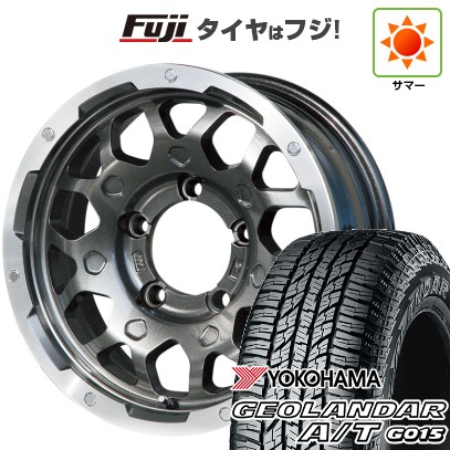 【新品】ジムニーシエラ 夏タイヤ ホイール4本セット 195/80R15 ヨコハマ ジオランダー A/T G015 RBL レアマイスター LMG MS-9W ガンメタリムポリッシュ 15インチ