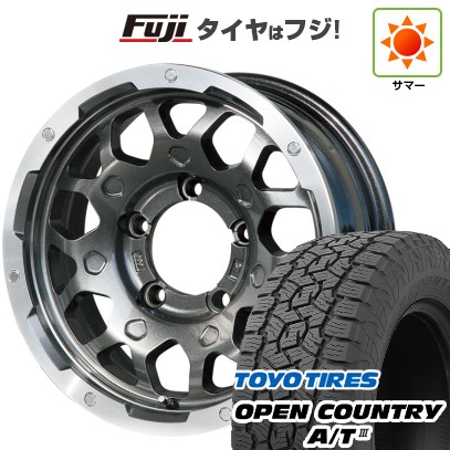 【新品】ジムニーシエラ 夏タイヤ ホイール4本セット 195/80R15 トーヨー オープンカントリー A/T III RWL/RBL レアマイスター LMG MS-9W ガンメタリムポリッシュ 15インチ