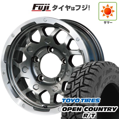 【新品】ジムニーシエラ 夏タイヤ ホイール4本セット 195/80R15 トーヨー オープンカントリー R/T RBL レアマイスター LMG MS-9W ガンメタリムポリッシュ 15インチ