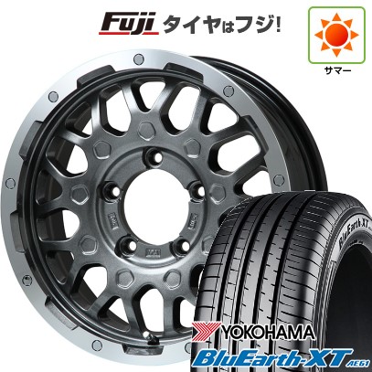 【新品】ジムニーシエラ 夏タイヤ ホイール4本セット 215/70R16 ヨコハマ ブルーアース XT AE61 レアマイスター LMG MS-9W ガンメタリムポリッシュ 16インチ