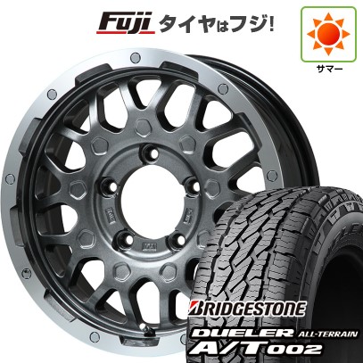 【新品】ジムニーシエラ 夏タイヤ ホイール4本セット 215/70R16 ブリヂストン デューラー A/T002 OWL/RBL レアマイスター LMG MS-9W ガンメタリムポリッシュ 16インチ