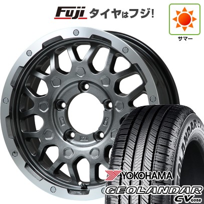 【新品】ジムニーシエラ 夏タイヤ ホイール4本セット 215/70R16 ヨコハマ ジオランダー CV G058 レアマイスター LMG MS-9W ガンメタリムポリッシュ 16インチ