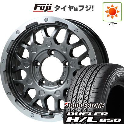 【新品】ジムニーシエラ 夏タイヤ ホイール4本セット 215/70R16 ブリヂストン デューラー H/L850 レアマイスター LMG MS-9W ガンメタリムポリッシュ 16インチ