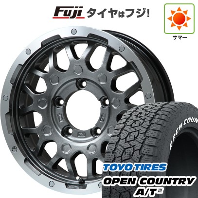 【新品】ジムニーシエラ 夏タイヤ ホイール4本セット 215/70R16 トーヨー オープンカントリー A/T III RBL レアマイスター LMG MS-9W ガンメタリムポリッシュ 16インチ