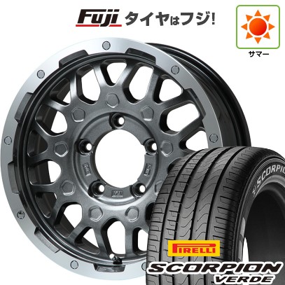 【新品】ジムニーシエラ 夏タイヤ ホイール4本セット 215/70R16 ピレリ スコーピオン ヴェルデ レアマイスター LMG MS-9W ガンメタリムポリッシュ 16インチ