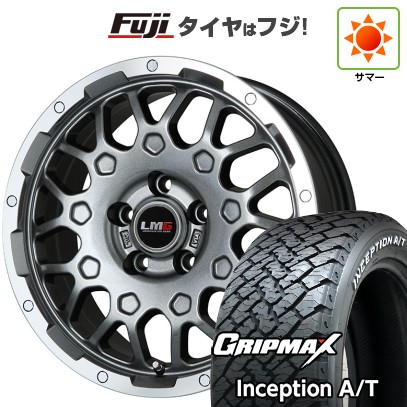 デリカD5 夏タイヤ ホイール4本セット 235/70R16 グリップマックス インセプション A/T RWL(限定) レアマイスター LMG MS-9W ガンメタリムポリッシュ 16インチ