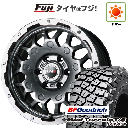 プラド/ハイラックス 夏タイヤ ホイール4本セット 265/70R17 BFグッドリッチ マッドテレーンT/A KM3 レアマイスター LMG MS-9W ガンメタリムポリッシュ 17インチ
