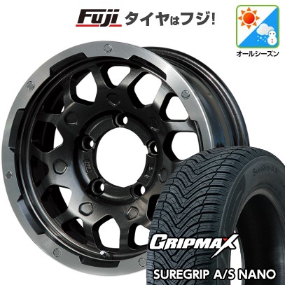 【新品】ジムニーシエラ オールシーズンタイヤ ホイール4本セット 195/80R15 グリップマックス シュアグリップ オールシーズン ナノ(限定) レアマイスター LMG MS-9W 15インチ