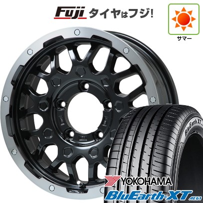 ジムニーシエラ/ジムニーノマド 夏タイヤ ホイール4本セット 215/70R16 ヨコハマ ブルーアース XT AE61 レアマイスター LMG MS-9W ブラック/ブラッククリアリム 16インチ