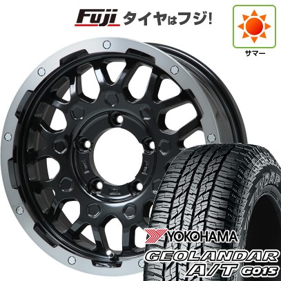 【新品】ジムニー 夏タイヤ ホイール4本セット 175/80R16 ヨコハマ ジオランダー A/T G015 RBL レアマイスター LMG MS-9W ブラック/ブラッククリアリム 16インチ
