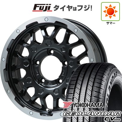 【新品】ジムニー 夏タイヤ ホイール4本セット 175/80R16 ヨコハマ ジオランダー CV G058 レアマイスター LMG MS-9W ブラック/ブラッククリアリム 16インチ