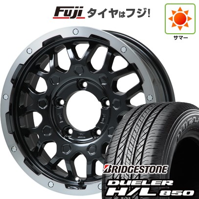 【新品】ジムニー 夏タイヤ ホイール4本セット 175/80R16 ブリヂストン デューラー H/L850 レアマイスター LMG MS-9W ブラック/ブラッククリアリム 16インチ