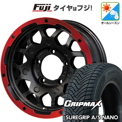 【新品】ジムニーシエラ オールシーズンタイヤ ホイール4本セット 195/80R15 グリップマックス シュアグリップ オールシーズン ナノ(限定) レアマイスター LMG MS-9W 15インチ