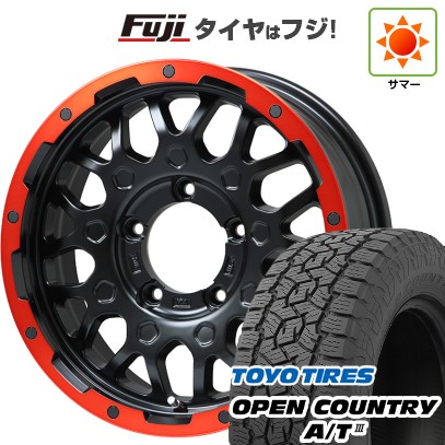 【新品】ジムニー 夏タイヤ ホイール4本セット 175/80R16 トーヨー オープンカントリー A/T III RBL レアマイスター LMG MS-9W マットブラックレッドリム 16インチ