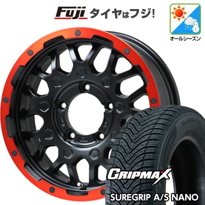 【新品】ジムニー オールシーズンタイヤ ホイール4本セット 175/80R16 グリップマックス シュアグリップ オールシーズン ナノ(限定) レアマイスター LMG MS-9W 16インチ