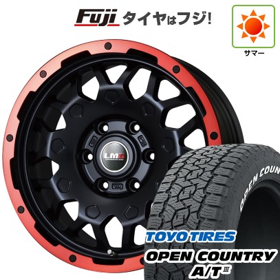 プラド/ハイラックス/トライトン(GSR) 夏タイヤ ホイール4本セット 265/65R17 トーヨー オープンカントリー A/T III RWL/RBL レアマイスター LMG MS-9W マットブラックレッドリム 17インチ