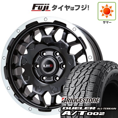 プラド/ハイラックス/トライトン(GSR) 夏タイヤ ホイール4本セット 265/65R17 ブリヂストン デューラー A/T002 OWL/RBL レアマイスター LMG MS-9W ブラック/ブラッククリアリム 17インチ